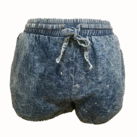 Hype Pants - Acid washed Shorts w/Drawstring